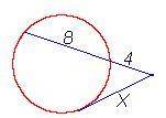 Find x in the given figures. x = inches. _√_