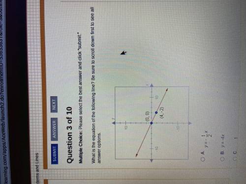 What is the equation of the following line? For geometry worksheet