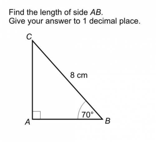 Find the length of side AB Give your answer to 1 decimal place