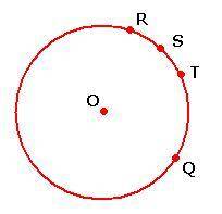 Complete the following proof. Given: Points R, S, T, Q on circle O Prove: m\overarc RS + m\overarc