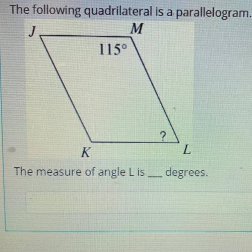 What is The measure of angle L