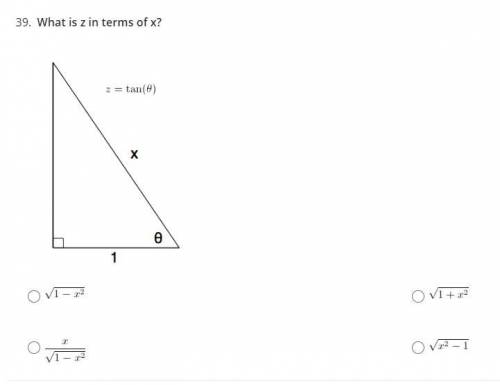 In terms of x? pls solve and show your work! Will give u brainliest!