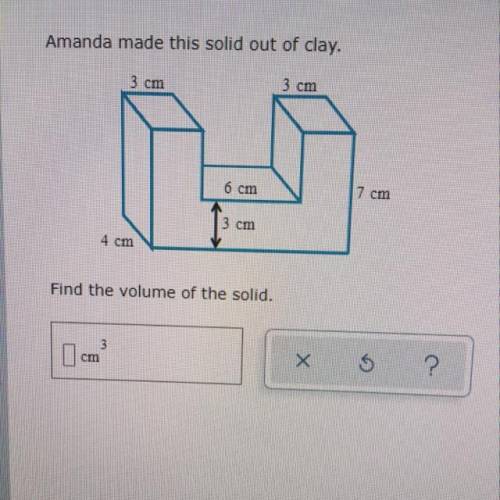 Pls help me find the volume of this solid
