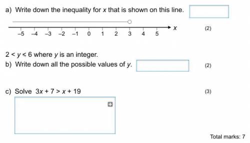 Write the inequality for x that is shown on this line. Can you answer these 3 questions: