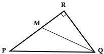 Given: ∆PQR, m∠R = 90° m∠PQR = 75°, m∠MQR = 60° M ∈ PR , MP = 18 Find: RQ