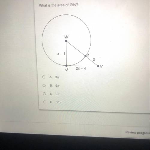 What is the area W. Please help geometry