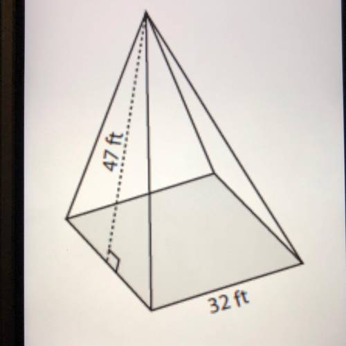 Please help me solve. Surface area of this pyramid?