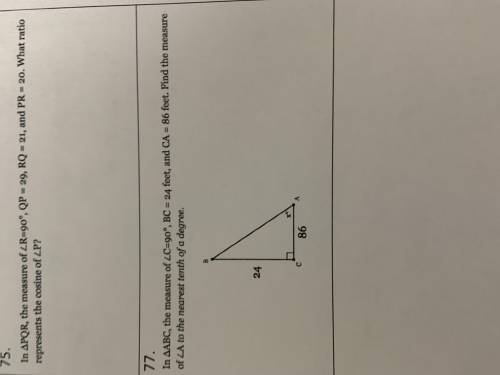 Need help with the problem 77