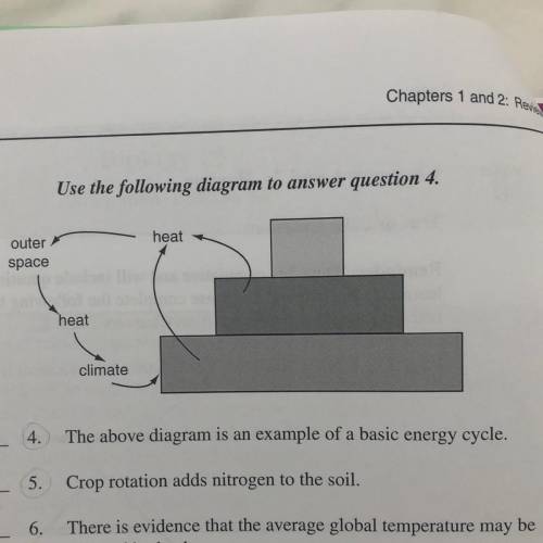 Is the diagram an example of a basic energy cycle true or false??? and why??
