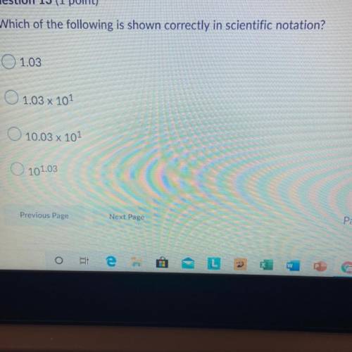 Which of the following is shown correctly in scientific notation