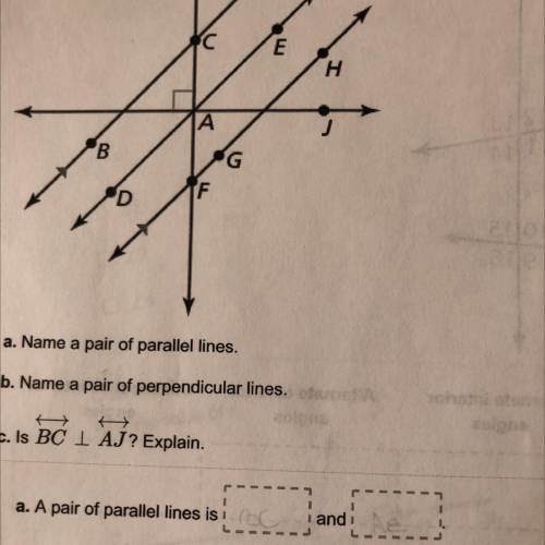 How do I find a pair of parallel lines