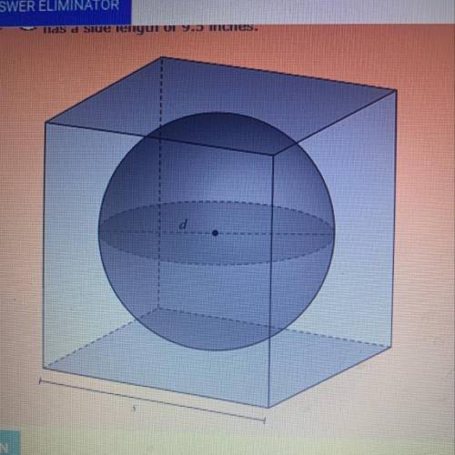A soccer ball with a diameter of 8.6 inches is shipped in a box that is a square prism and has a si