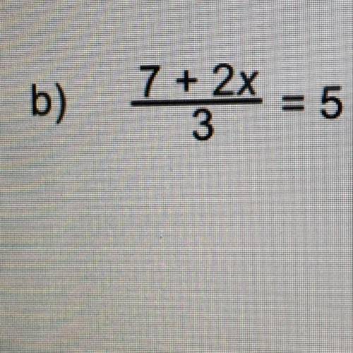 Solve the following please