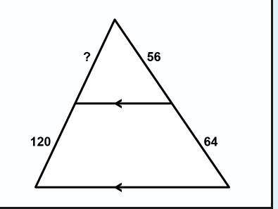 Can you please help me find the missing segment to the triangle in the attached image? Thanks.