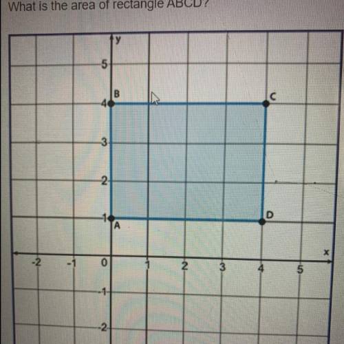What is the area of rectangle ABCD?