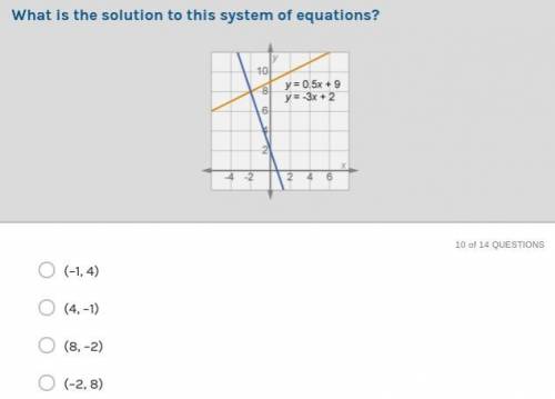 I will give you brainlist if it is correct. What is the solution to this system of equations?