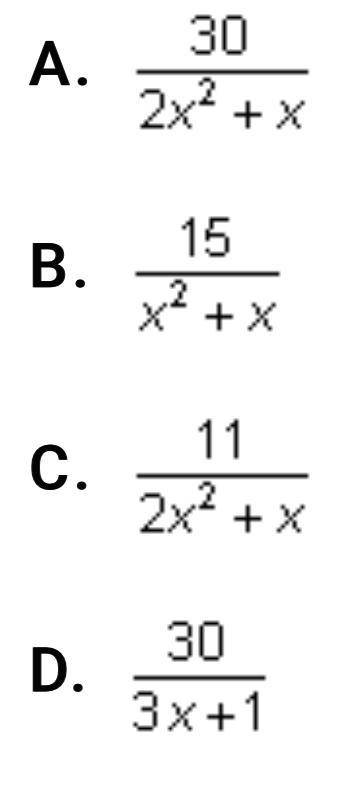 Please help!!! Which of the following is the product of the rational expression shown below? 5/2x-1