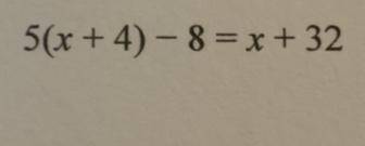 Solve the following equation (If possible please show work)