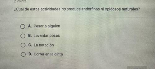 Help with spanish question thanks