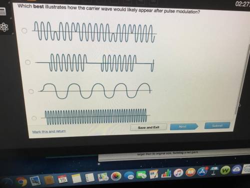WILL MARK THE BRAINLIEST!!! The diagram shows a carrier wave that is used to transmit information.