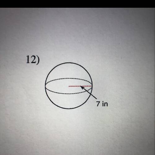 Help me find volume for this given radius please