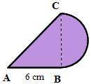 Please help. Find the area and the perimeter of the shaded regions below. Give your answer as a com