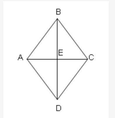 Figure ABCD is a rhombus, and m∠AEB = 7x + 6. Solve for x. Rhombus ABCD with diagonals AC and BD an