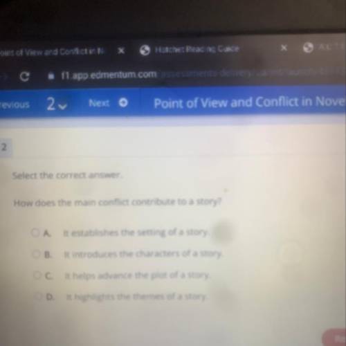 ANSWER FOR MAX POINTS How does the main conflict