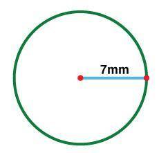 Which of the following is the best approximation of the area of the circle?