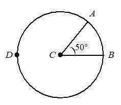 Name the major arc and find its measure.
