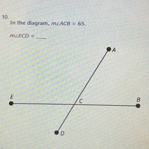 In the diagram, m
M
А
E
B
C
D