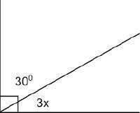 What is the measure of angle x? 10 20 30 40