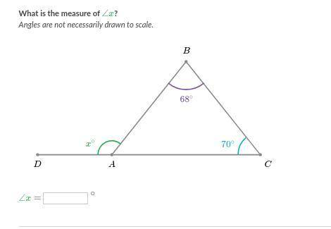 What is a measure ∠x