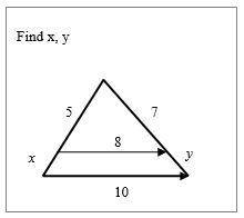 Find the solution of x and y