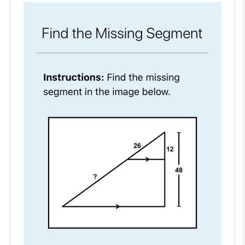 What is the missing segment?