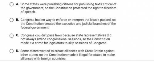 which statement best explains how the constitution addresed a weakness in the articles of confedera