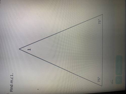 Find m<1 .Triangle Angle-Sum Theorem.
