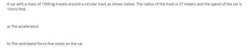 Someone help find centripetal acceleration plus centripetal force!