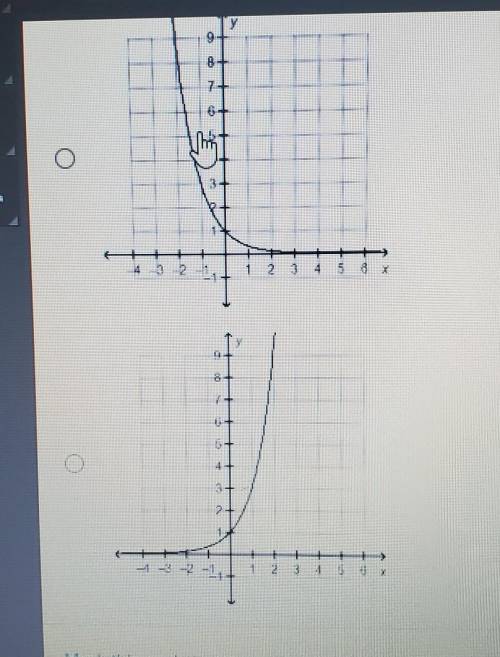 Which graph represents exponential decay
