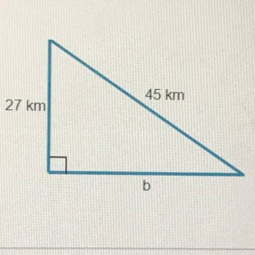 (a) use the pythagorean theorem to determine the length of the unknown side of the triangle, (b) de