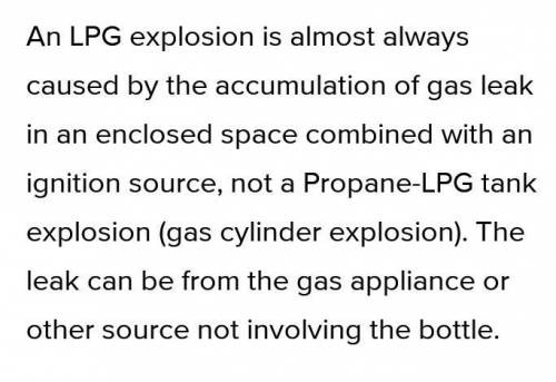3. Why does a LP gas cylinder burstwhen placed inside the flame?​
