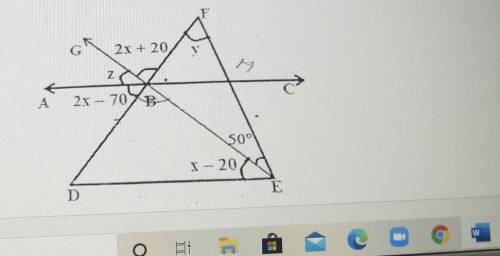21. In the figure given below, AC is parallel to DE. Find the valuesof xy and z and hence find the