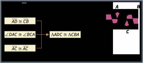 Given: , ∠DAC ≅ ∠BCA Prove: ∆ADC ≅ ∆CBA Look at the proof. Name the postulate you would use to prov