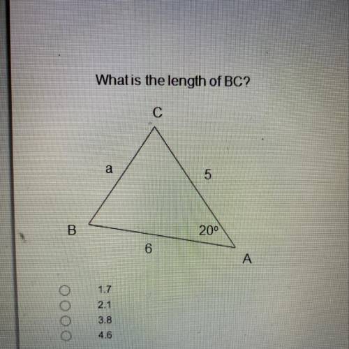 What is the length of BC?