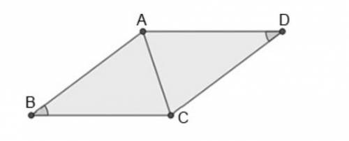 Can the two triangles be proven congruent by SAS? Explain.

A) No, there's only one pair of congru