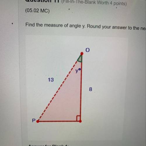 ASAP please help

Find the measure of angle y. Round your answer to the nearest hundredth. (Please
