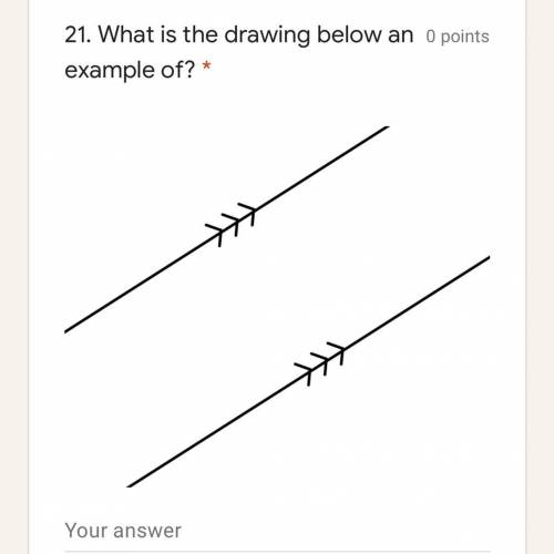 What is the drawing an example of?