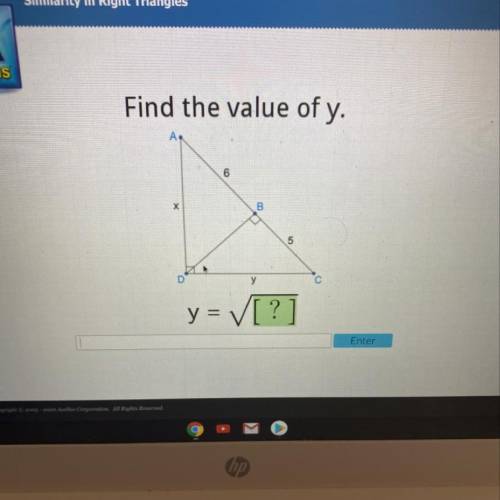 Find the value of y
(PlZ help me). :)
