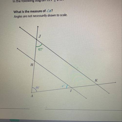 What is the measure of X