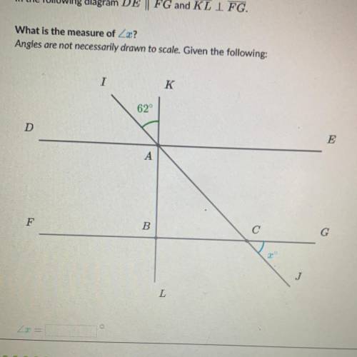 What’s the measure of X in this short answers are fine